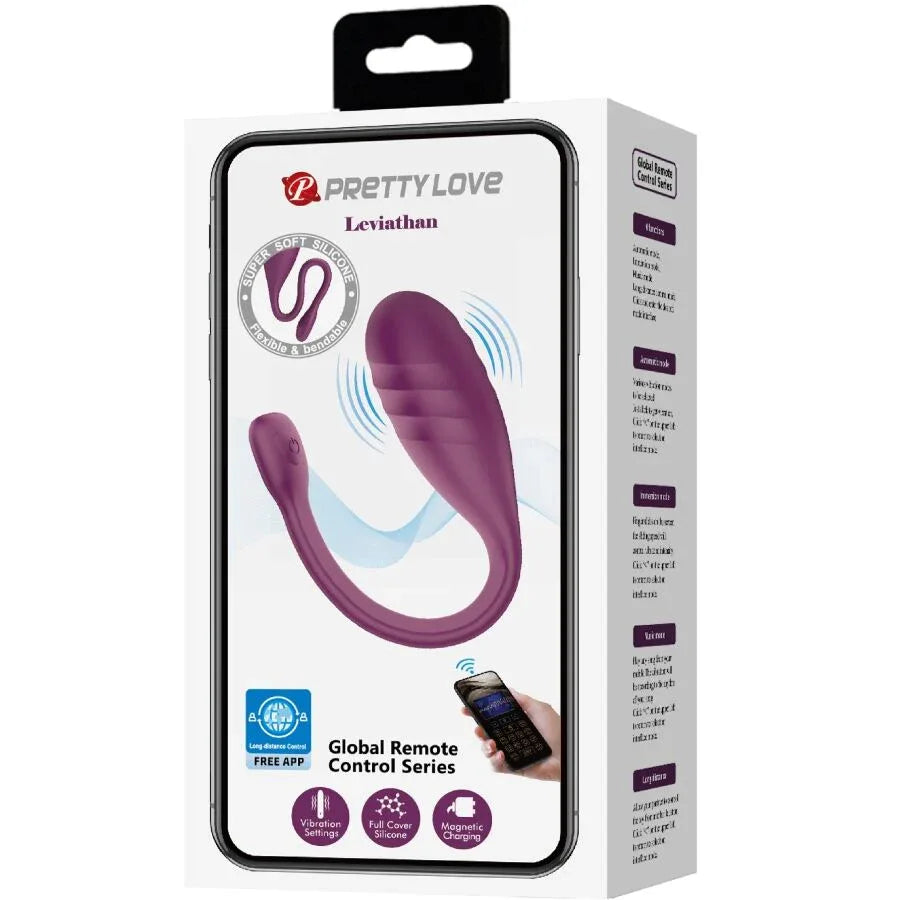 Pretty Love – Vibrateur Contrôlé Par Application Leviathan Violet