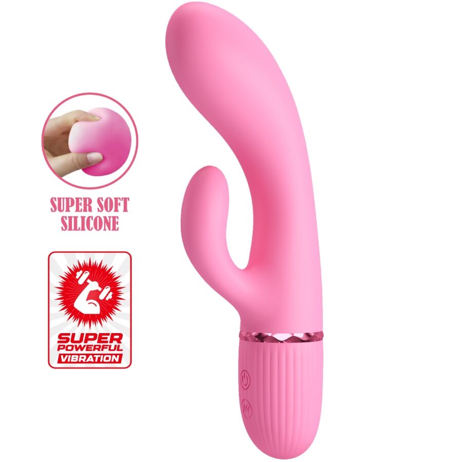 PRETTY LOVE - VIBRADOR MARSKI RABBIT Y PUNTO G ROSA