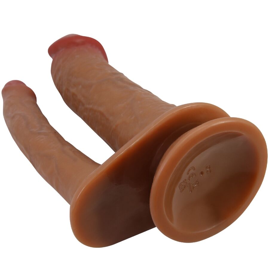 PRETTY LOVE - HULBERT DILDO DOBLE REALISTA CON VIBRACIÓN MULATO