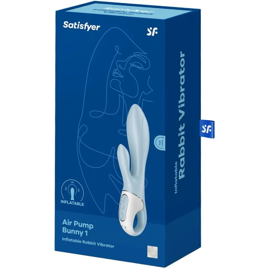 Boîte bleue du Satisfyer Air Pump Bunny 1