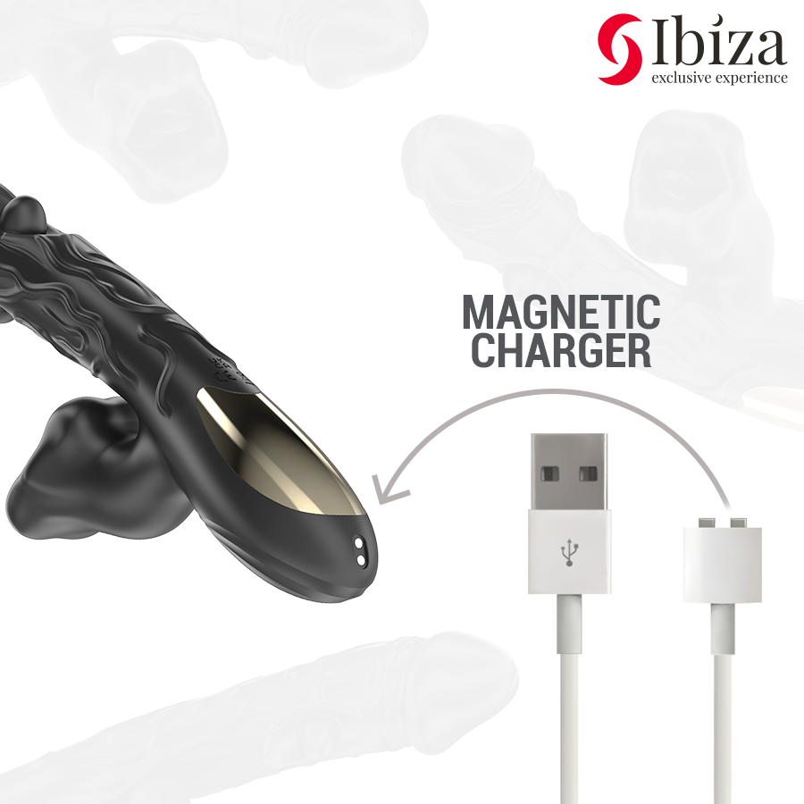 IBIZA - VIBRATEUR ET STIMULATEUR DE CLITORIS AVEC EFFET DE MORDRE ET DE ROTATION