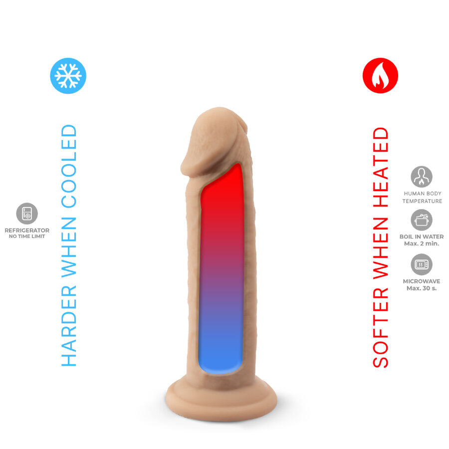 SILEXD - MODÈLE DE PÉNIS RÉALISTE 2 SILICONE THERMOREACTIF PREMIUM 15,4 CM