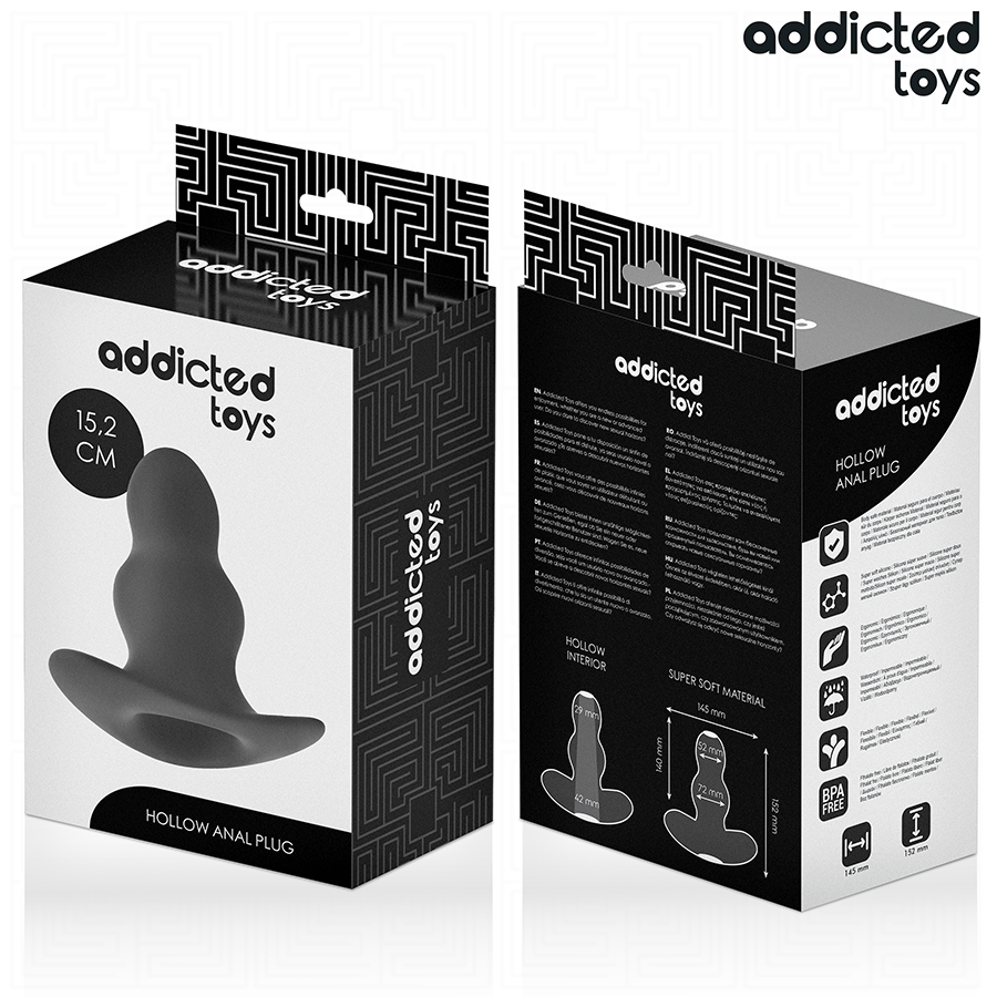 ADDICTED TOYS - PLUG ANAL CREUX TAILLE XXL 15,2 CM
