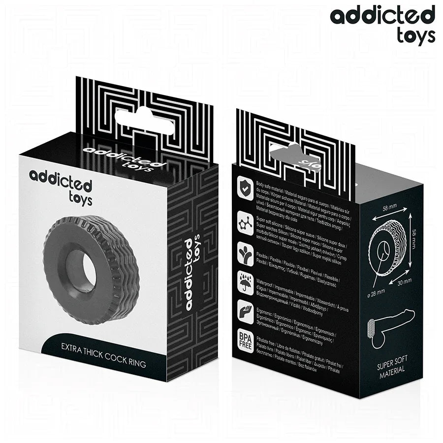 Addicted Toys – Anneau Pénitensif Extra Épais