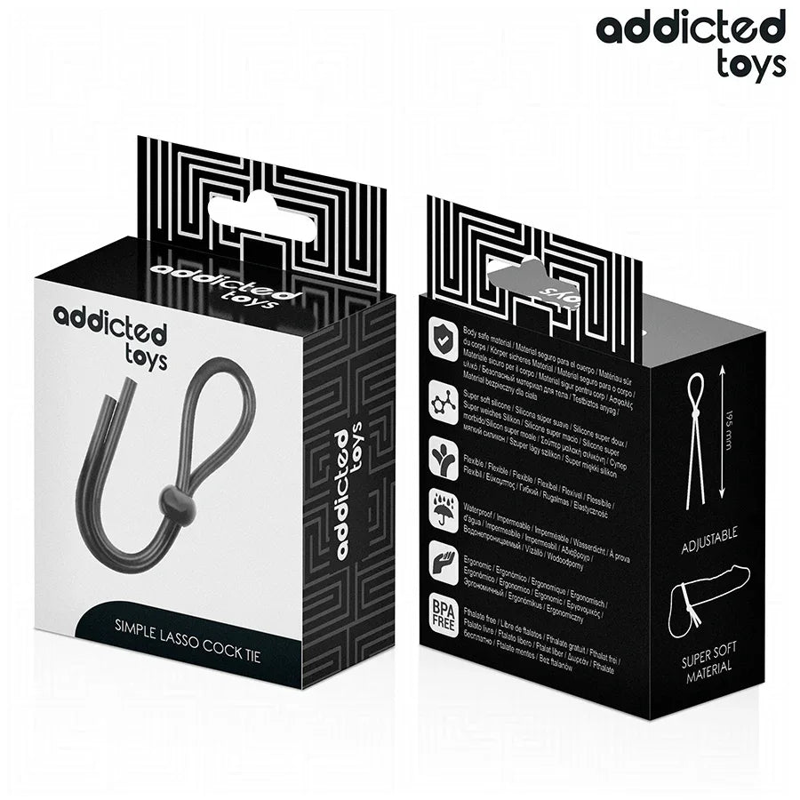 Addicted Toys – Corde en Silicone pour le Pénis à Boucle Unique
