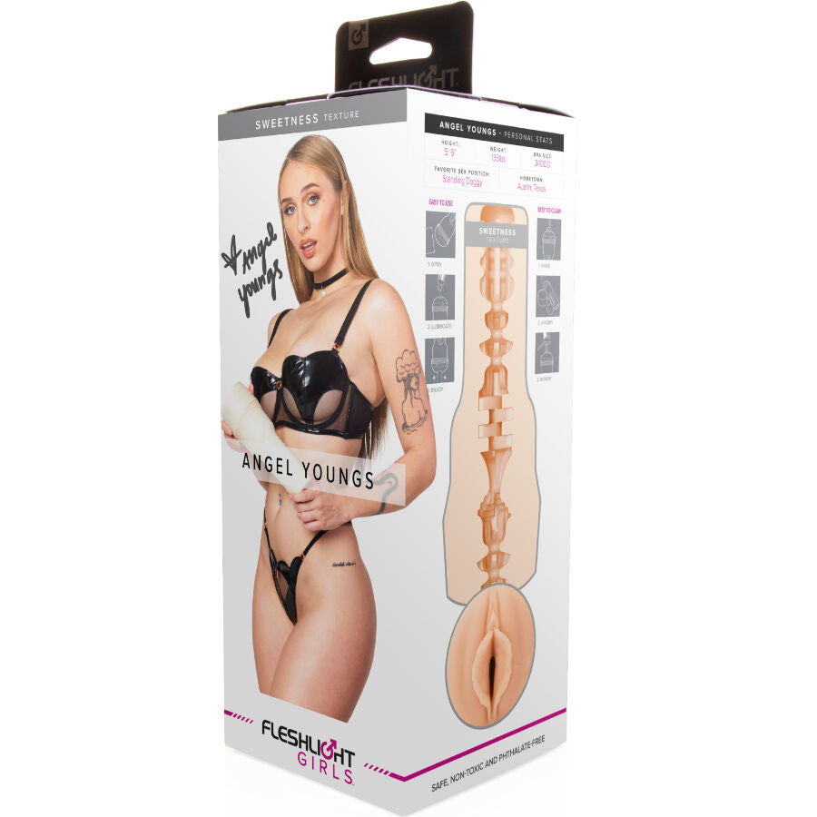 Fleshlight Girls Angel Youngs Sweetness en silicone haut de gamme facile à nettoyer