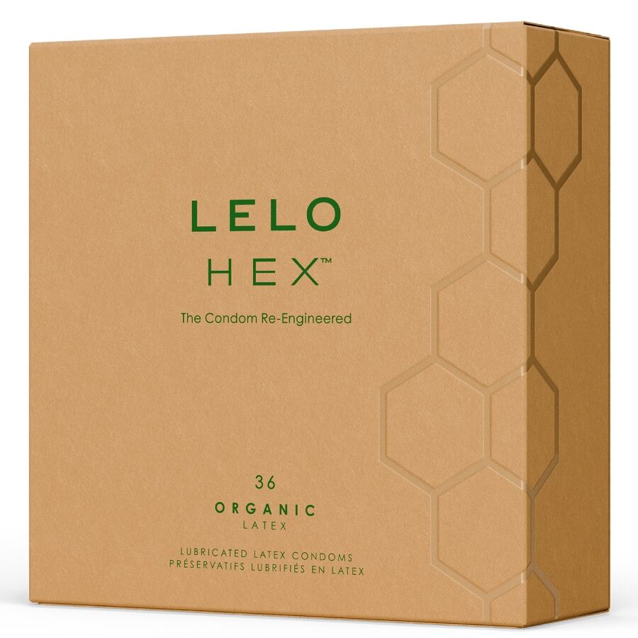 LELO - HEX BOÎTE DE PRÉSERVATIFS BIOLOGIQUES 36 UNITÉS