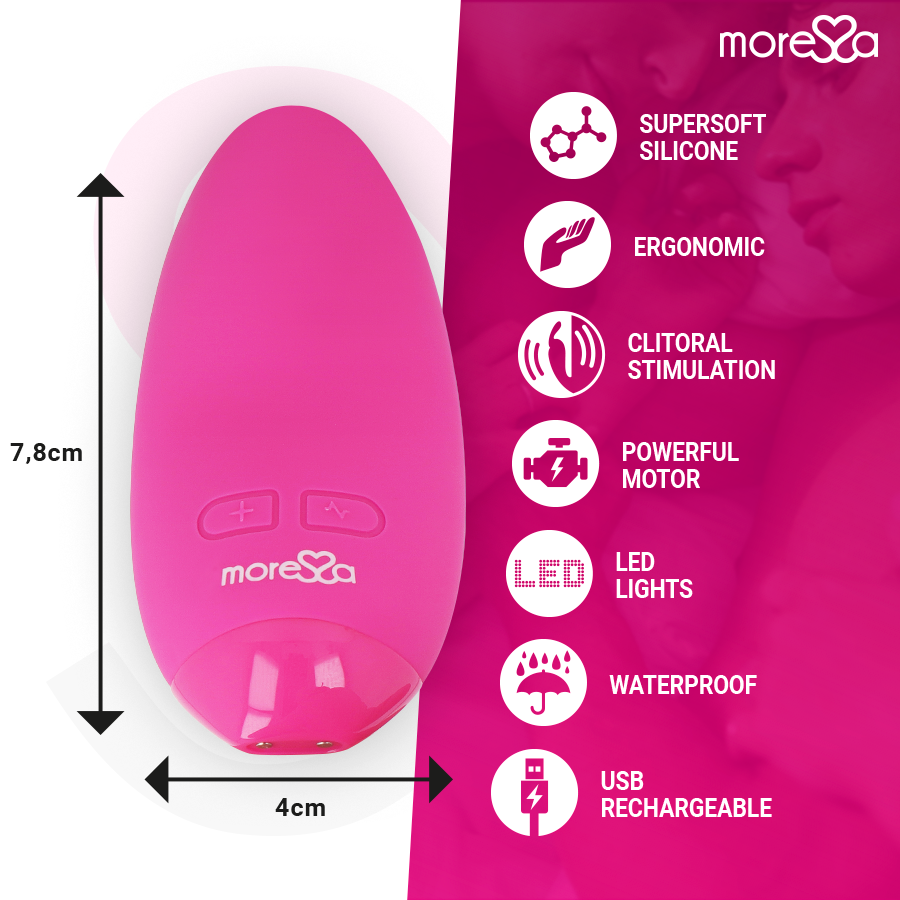 MORESSA - VIBRADOR FLOR ROSA