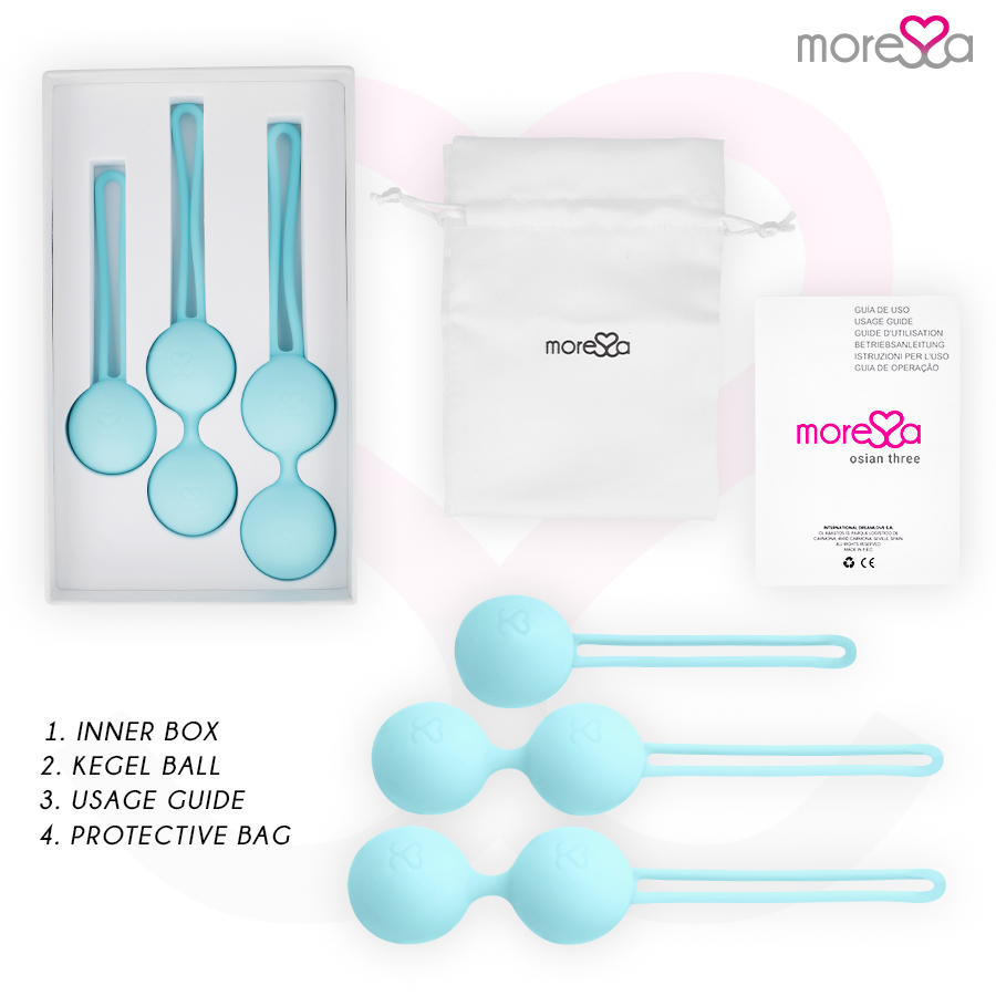 MORESSA - SET PREMIUM DE SILICONA OSIAN TURQUESA