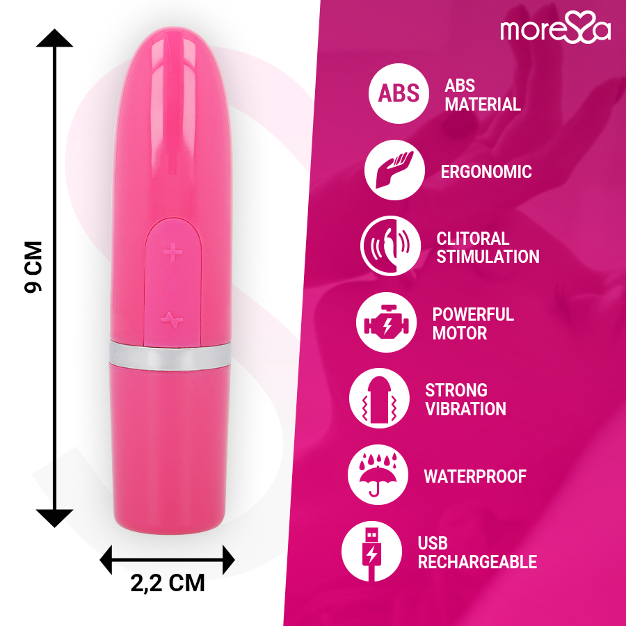 MORESSA - VIBRADOR ESTIMULADOR DE VIAJE ROSA IVY