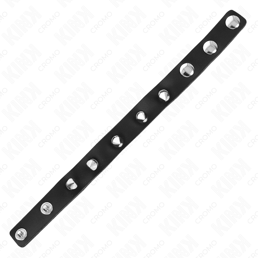 KINK - ANNEAU PÉNIS IN LEATHER AVEC POINTES 21.5 X 1.6 CM