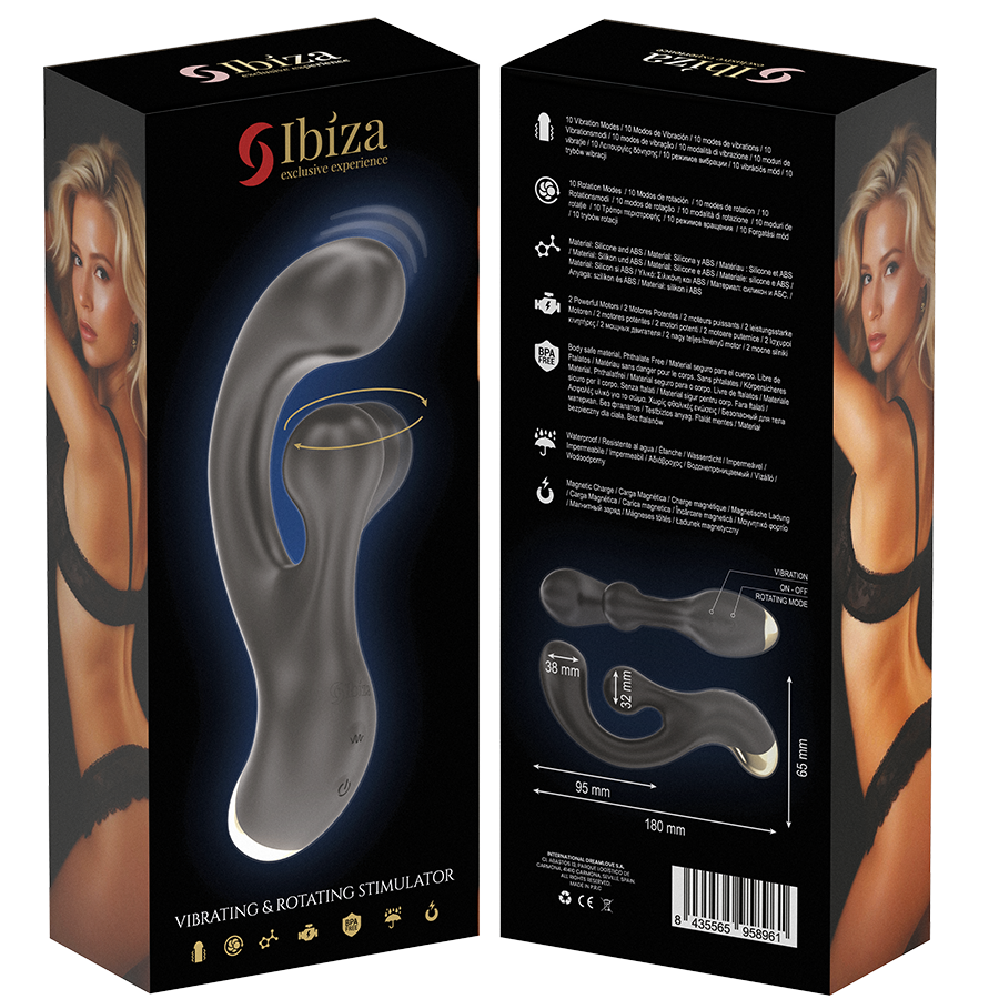 Vibrateur stimulateur vibrant et rotatif – Ibiza
