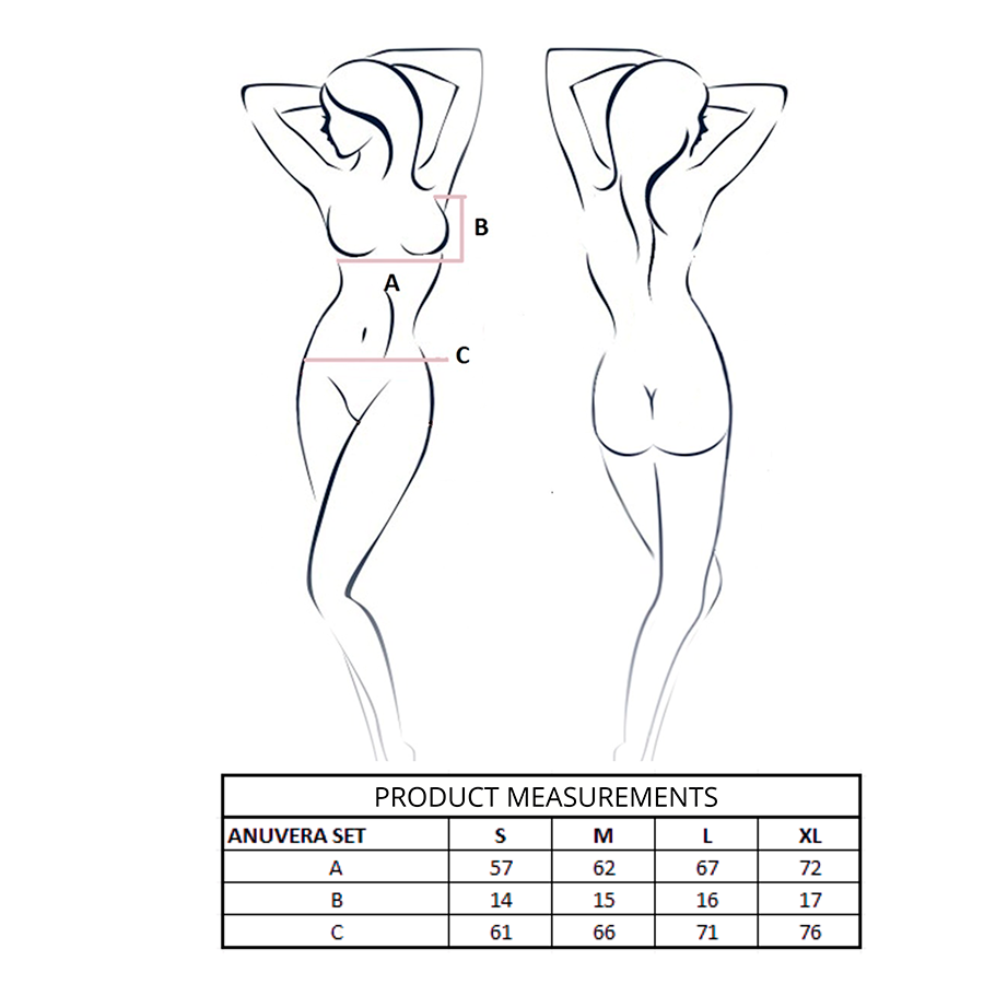 PASSION - ENSEMBLE SOUTIEN-GORGE + STRING ANUVERA BLANC L/XL