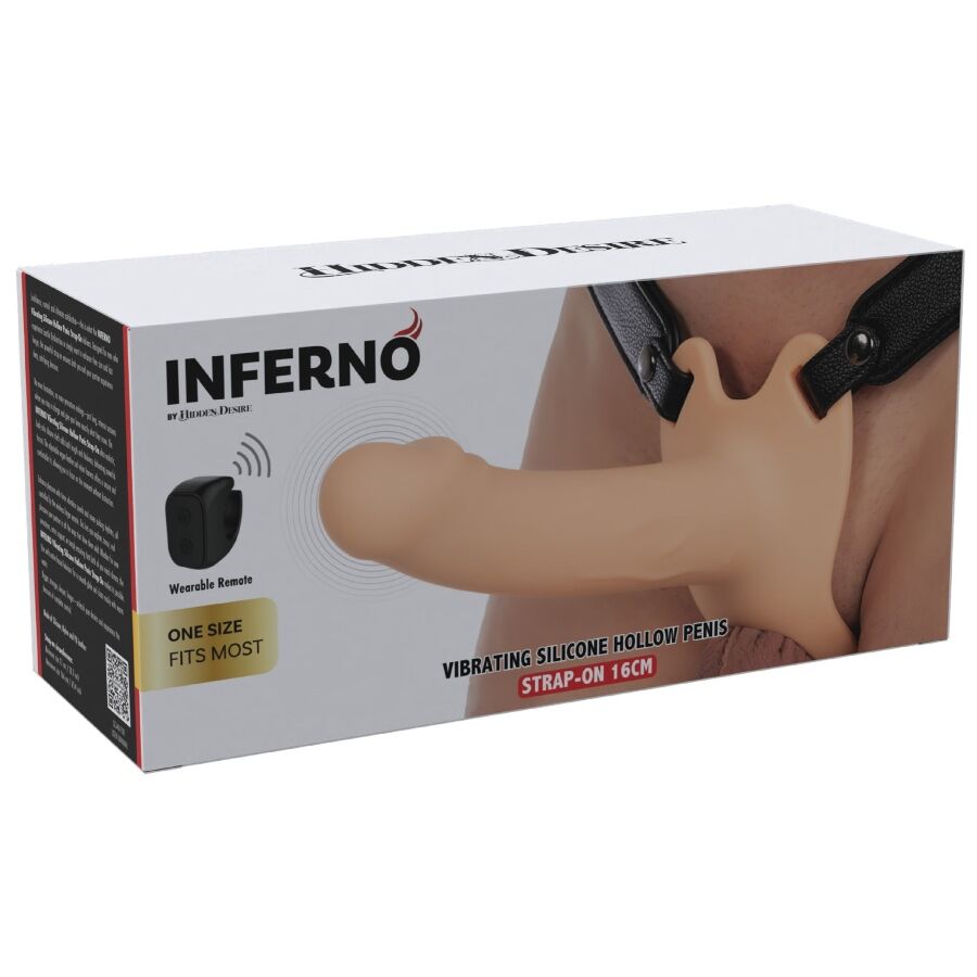 Vibrateur inferno manchon pénis vibrant avec strap-on 16 cm – Hidden Desire