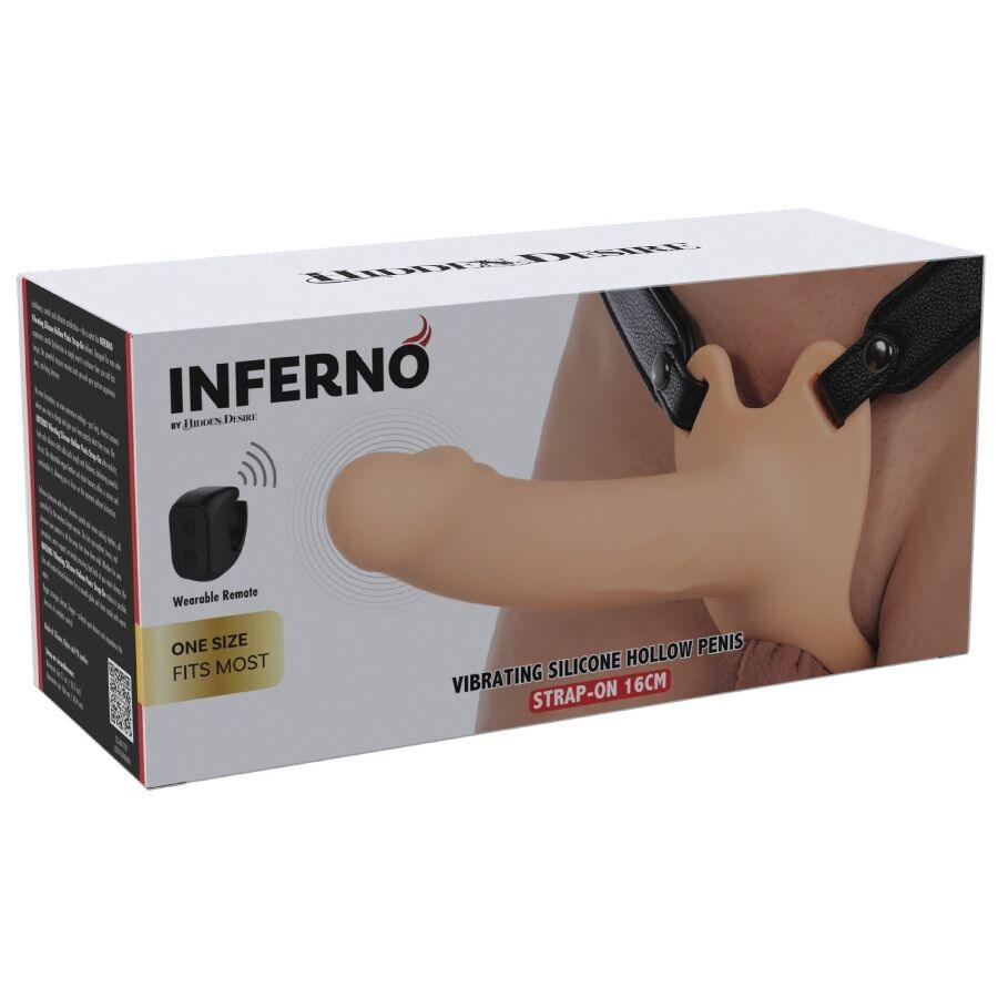 Vibrateur inferno manchon pénis vibrant avec strap-on 16 cm – Hidden Desire