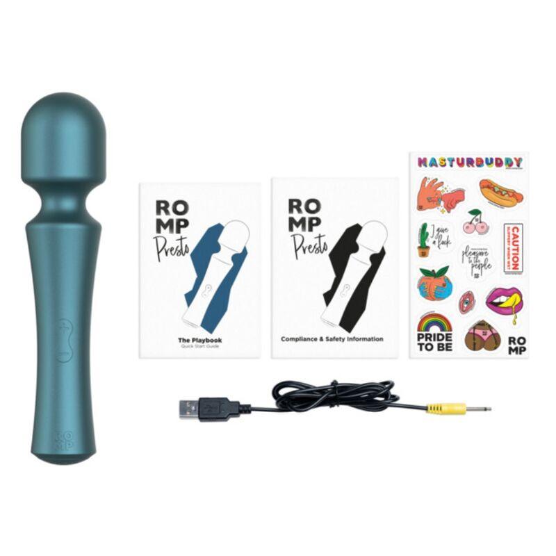 ROMP Presto avec câble USB, guides et autocollants