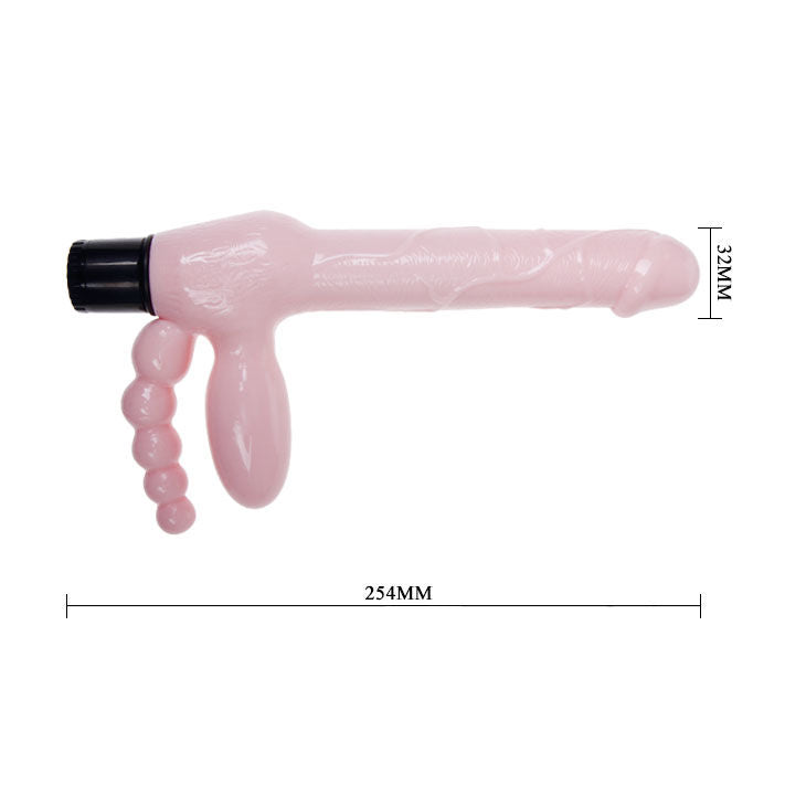 DANCE - HARNAIS SANS CORDE TPR AVEC VIBRATION ET STIMULATION ANAL 25.4 CM