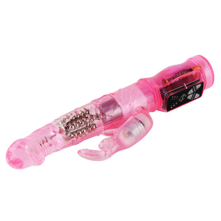 DANCE - MINI ROTATEUR LAPIN ROSE AVEC SUPERSTIMULATEUR