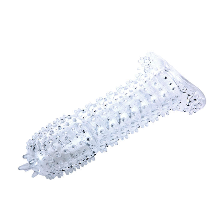 DANCE - PENIS SLEEVE WITH STIMULATING POINTS PURPLE 14 CM