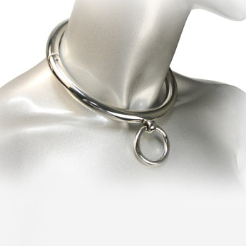 METAL HARD - BDSM COLLIER AVEC ANNEAU 10CM