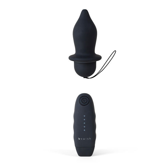 B SWISH - PLUG VIBRADOR NEGRO CLÁSICO CON RELLENO