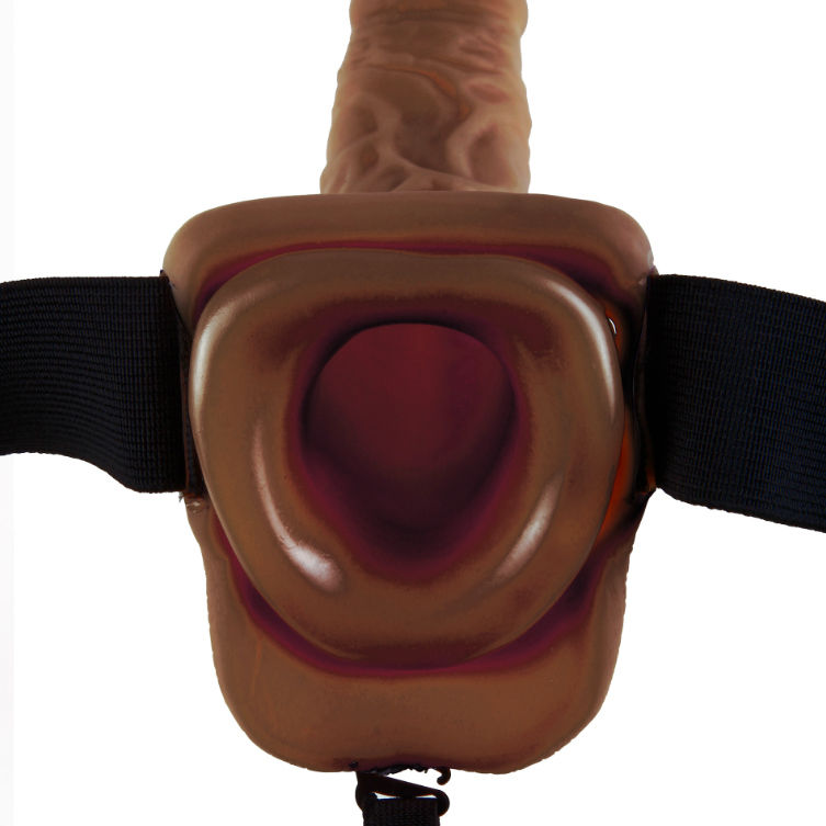 FETISH FANTASY SERIES - 9 HOLLOW BALL HARNESS MAN 22.9 CM BROWN