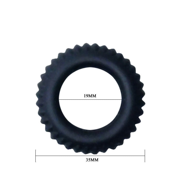DANCE - COCKRING TITAN NOIR 1.9 CM