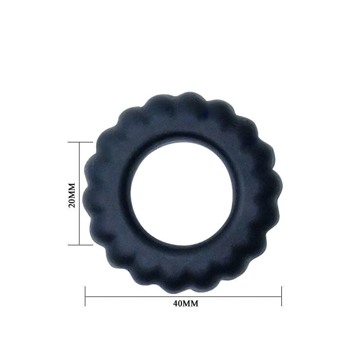 DANCE - COCKRING TITAN NOIR 2 CM
