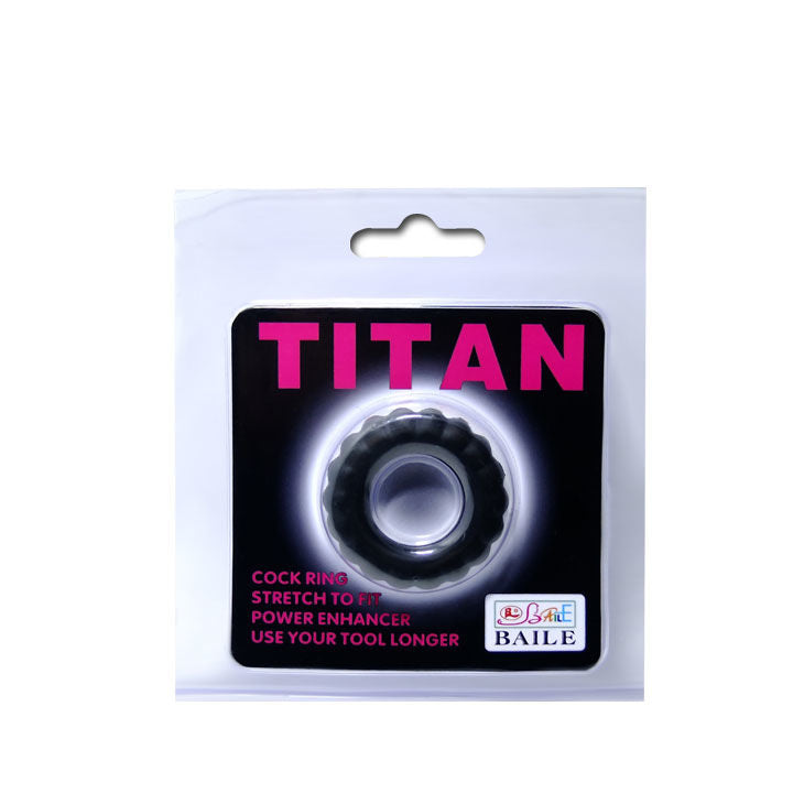 DANCE - COCKRING TITAN NOIR 2 CM