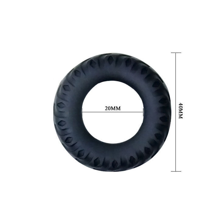 DANCE - COCKRING TITAN NOIR VERT 2 CM