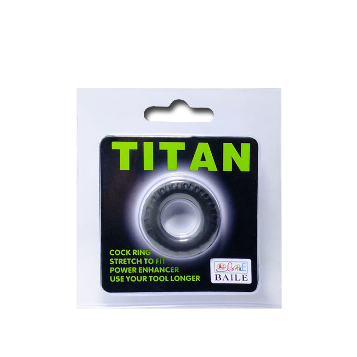 DANCE - COCKRING TITAN NOIR VERT 2 CM
