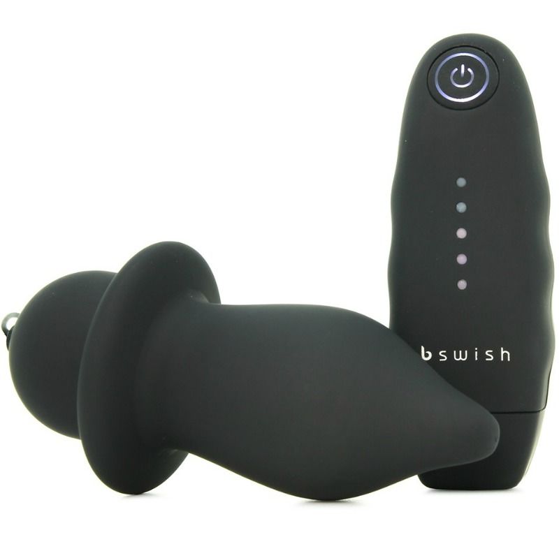 B SWISH - PLUG VIBRADOR NEGRO CLÁSICO CON RELLENO