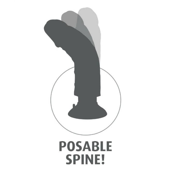 KING COCK - DILDO VIBRANTE NATURAL DE 25,5 CM