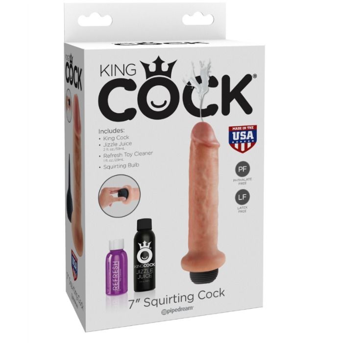 KING COCK - 17.8 CM GODE EJACULATING