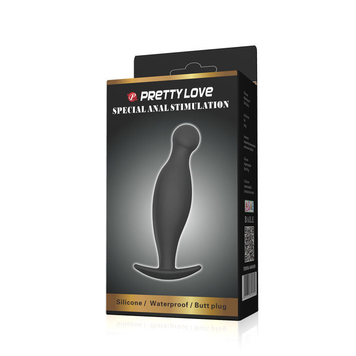 PRETTY LOVE - ANAL PLUG IN SILICONE E 11.7 CM BLACK