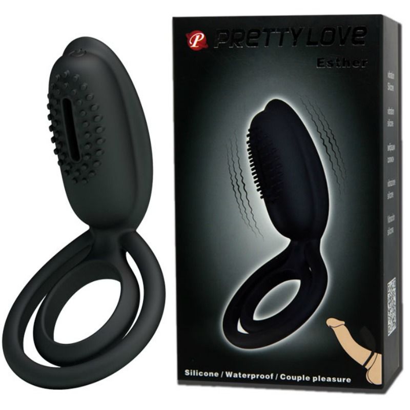 PRETTY LOVE - ANILLO VIBRADOR ESTHER CON ESTIMULADOR