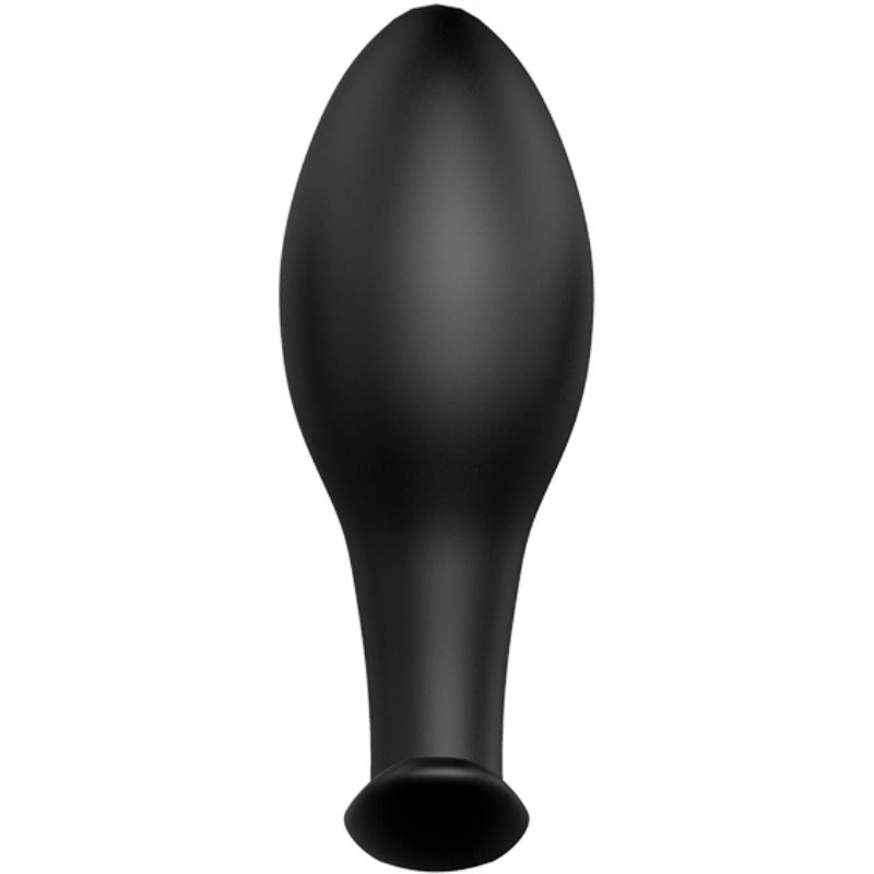 PRETTY LOVE - PLUG ANAL DE SILICONA CON FORMA DE ANCLA, 12 MODOS DE VIBRACIÓN, NEGRO