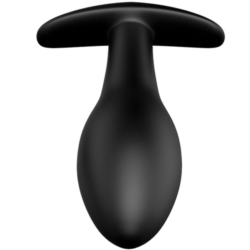 PRETTY LOVE - PLUG ANAL DE SILICONA CON FORMA DE ANCLA, 12 MODOS DE VIBRACIÓN, NEGRO