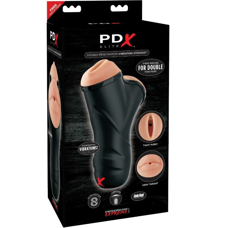 PDX ELITE - CORREDOR VIBRADOR DE DOBLE PENETRACIÓN
