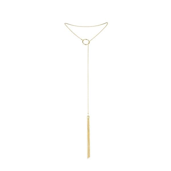 BIJOUX - MAGNIFIQUE NECKLACE IN MÉTAL FRANGE DORÉES
