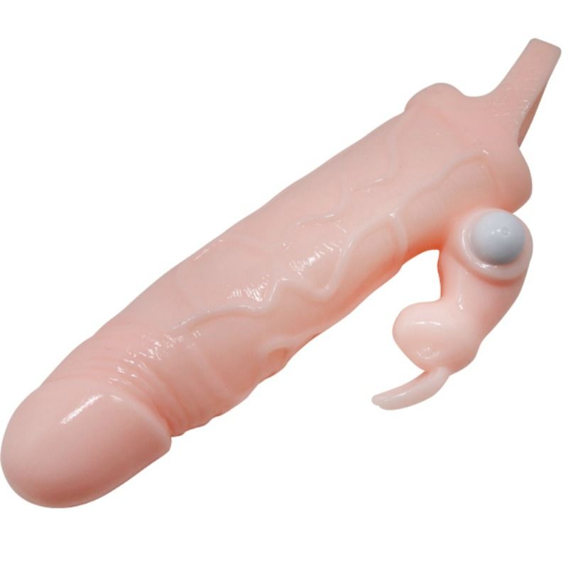 BAILE - FUNDA PARA PENE BRAVE MAN CON RABBIT FLESH Y DOBLE MOTOR 16,5 CM