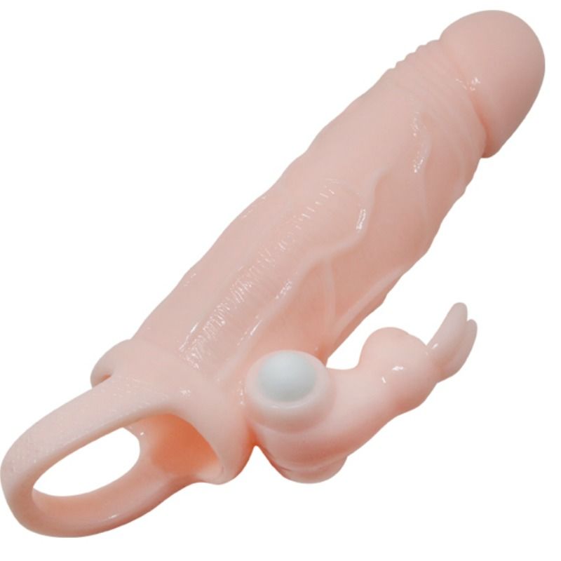 BAILE - FUNDA PARA PENE BRAVE MAN CON RABBIT FLESH Y DOBLE MOTOR 16,5 CM