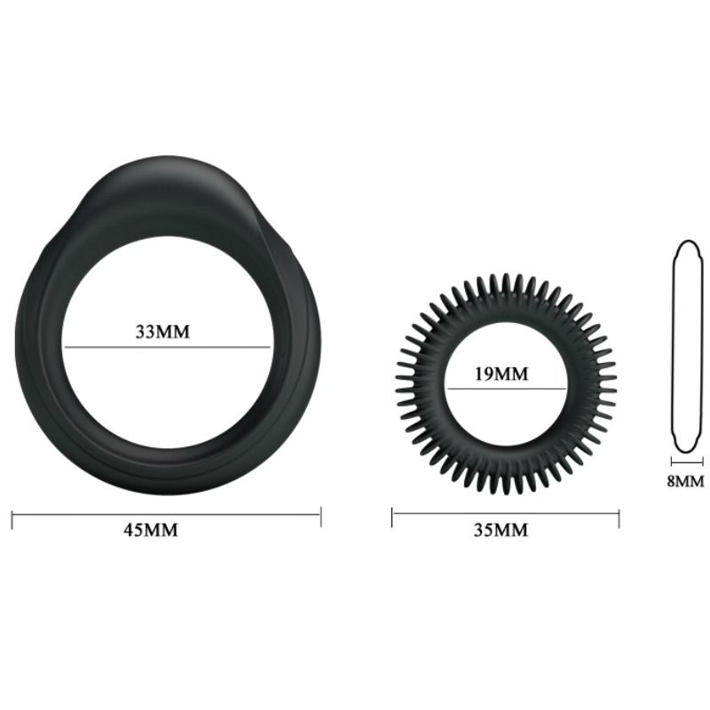 DANCE - KIT 2 ANNEAUX SILICONE ANNEAU VIRILIT?