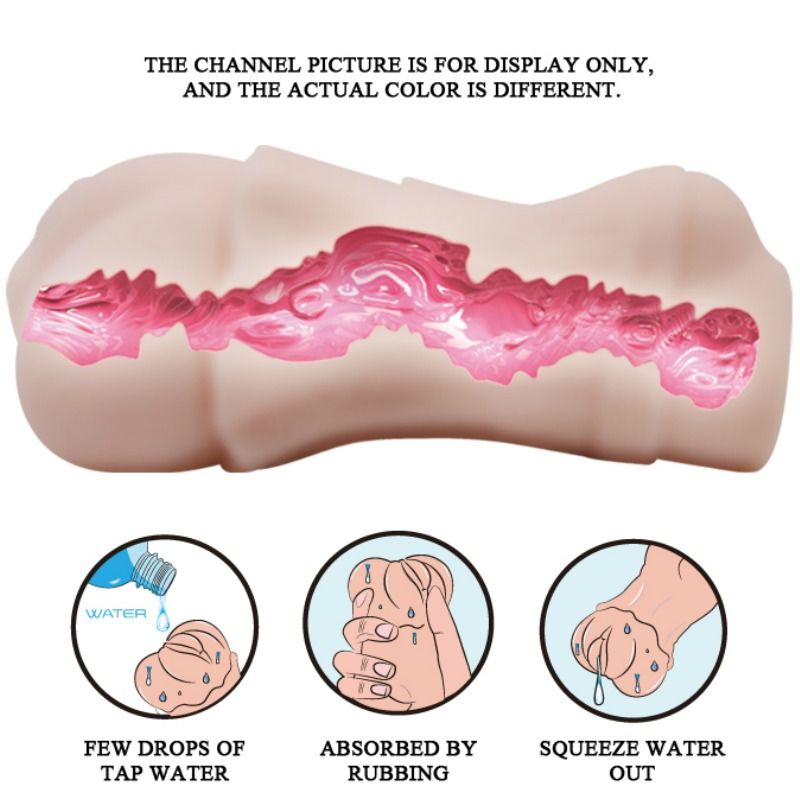 CRAZY BULL - MASTURBADOR DE VAGINA WATERSKIN CON BALA VIBRADORA 2