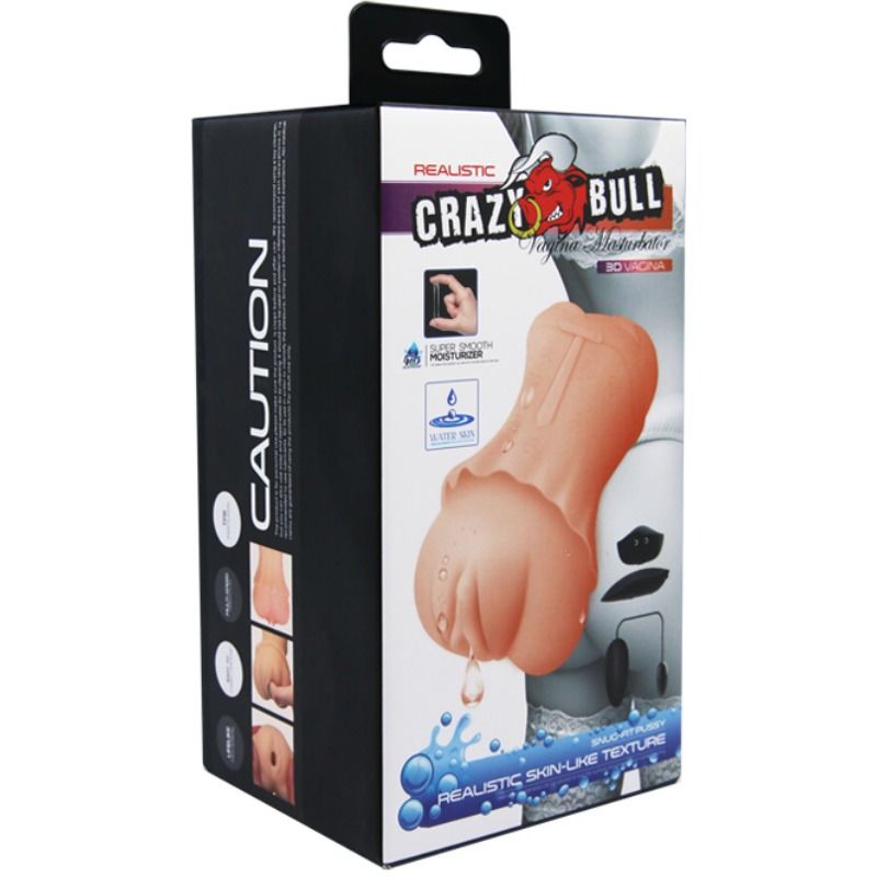 CRAZY BULL - MASTURBADOR DE VAGINA WATERSKIN CON BALA VIBRADORA 2