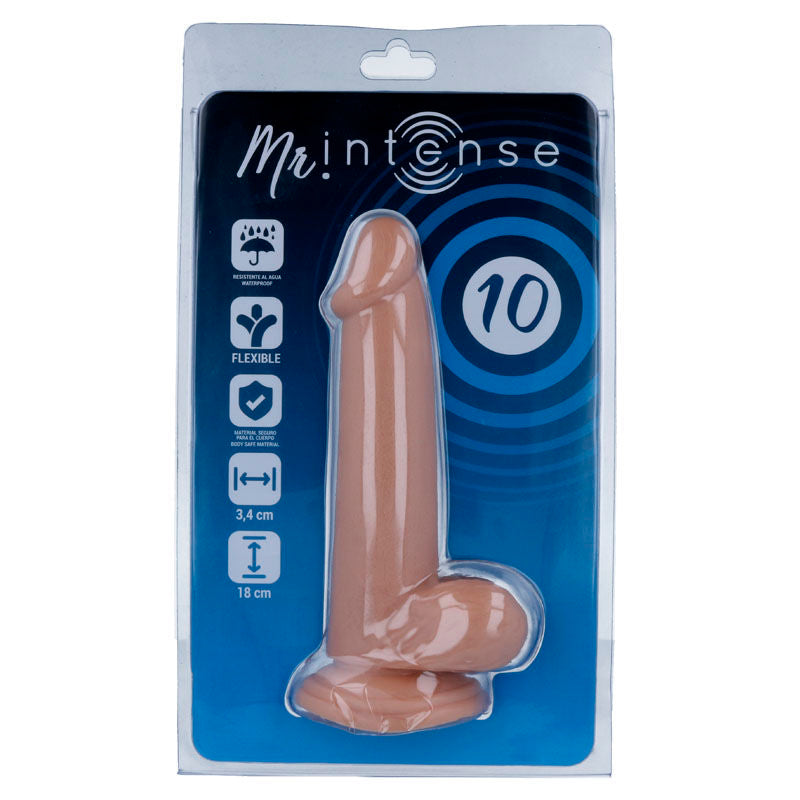 MR INTENSE - 10 PÉNIS RÉALISTE 18 CM -OR- 3.4 CM