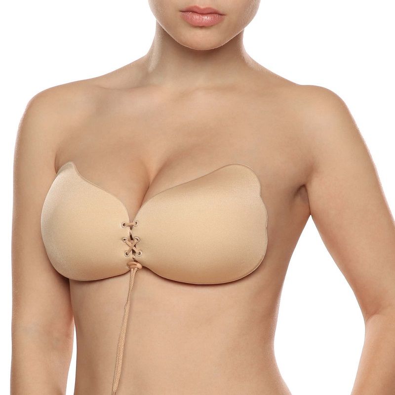 BYE-BRA - REFUERZO PUSH-UP CON ENCAJE BEIGE COPA A
