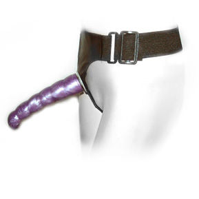 BAILE - ARNÉS ANAL Y VAGINAL GPOINT LILA PARA MUJER 17 CM