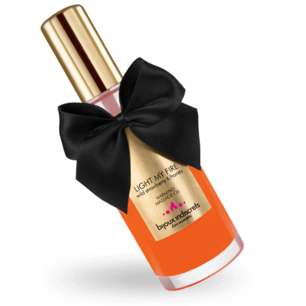 BIJOUX - STRAWBERRY FLAVORED HEAT EFFECT MASSAGE OIL