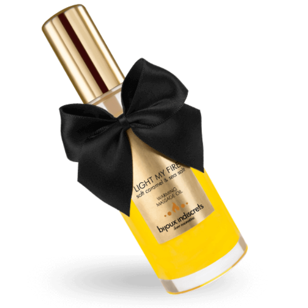 BIJOUX - HEAT EFFECT MASSAGE OIL WITH CARAMEL FLAVOR